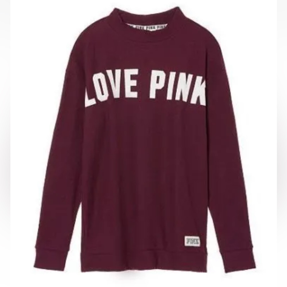 EUC VS Pink Stadium Mock Neck pullover